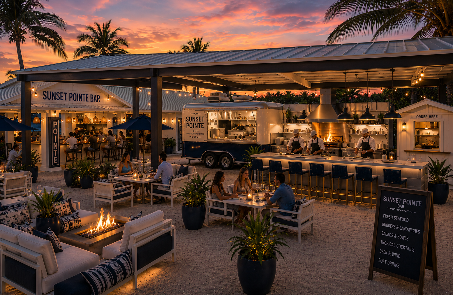 Sunset Pointe — Courtyard Dining