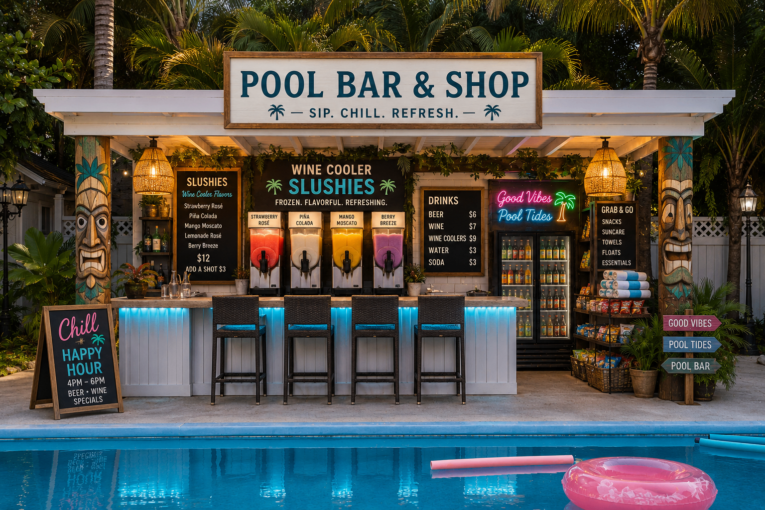 Pool Bar & Shop — Elevation